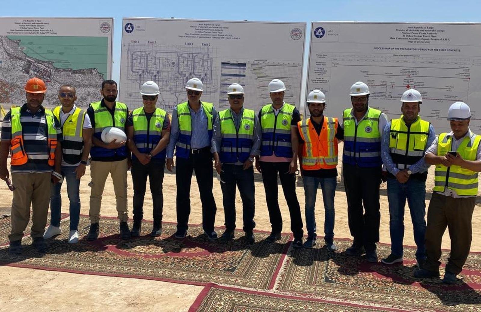 الأعمال البحرية والترابية بمحطة الضبعة النووية